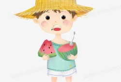 吃瓜头像手绘男生,手绘男生吃瓜头像的趣味解读